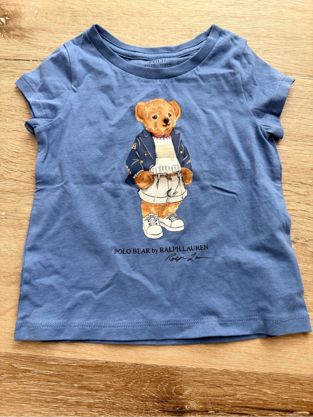 Polo by Ralph Lauren Blue Bear Graphic Short-Sleeve Tee